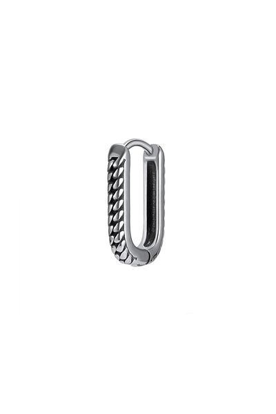 northstarshop Tribal Hoop Design Antique Vintage Biker Men's 316l Steel Earrings (single)