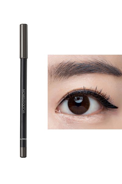 THE SAEM Saemmul Wood Eyebrow - قلم ذو مظهر طبيعي - رمادي وبني (VIONINE)