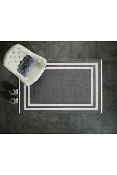 GÜMÜŞSUYU Black&brown 11297 Antrasit Modern Yüksek Kalite Makine Halısı