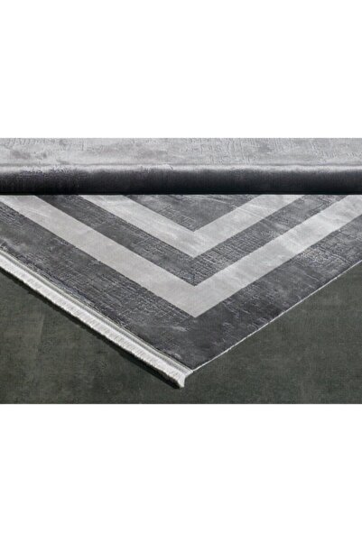 GÜMÜŞSUYU Black&brown 11297 Antrasit Modern Yüksek Kalite Makine Halısı