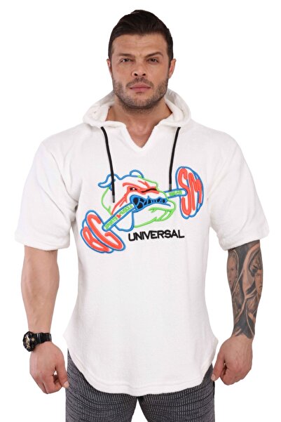 BGSM Hooded Towel Training T-Shirt White Big Sam 3266