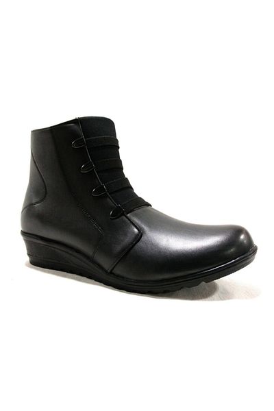 Polaris Black Zippered Anatomical Comfort Boots