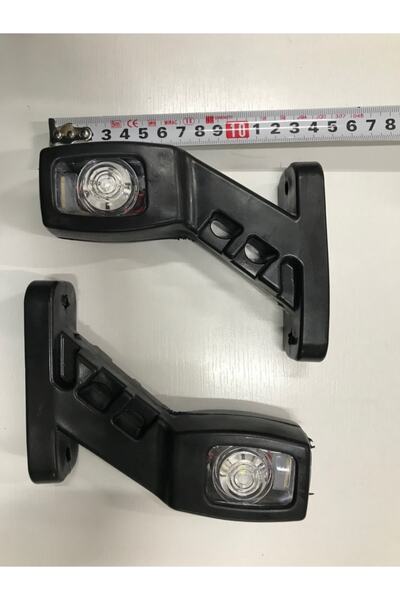 NESU Ledli Orta Eğri Boynuz Lamba Tır Kamyon Çekici 12-24v 2 Adet