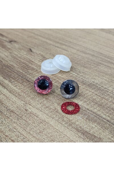 hobimon أميجورومي 12 ملم برغي ملون لامع عين حمراء 10 قطع