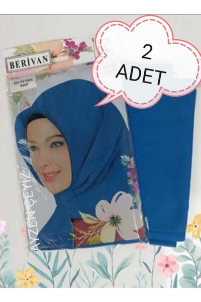 AYZEN HOME Berıvan Dikişsiz Düz Posetli Oyalık Yazma 100 X100 Cm 2 Li Yazma