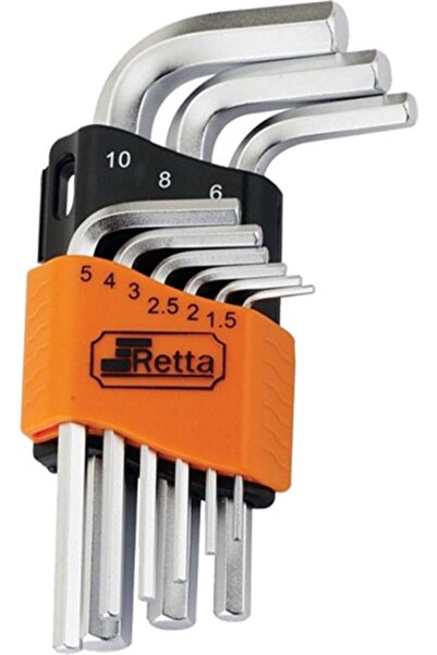 Retta Short Allen Key Set 9 Pieces Rat3009