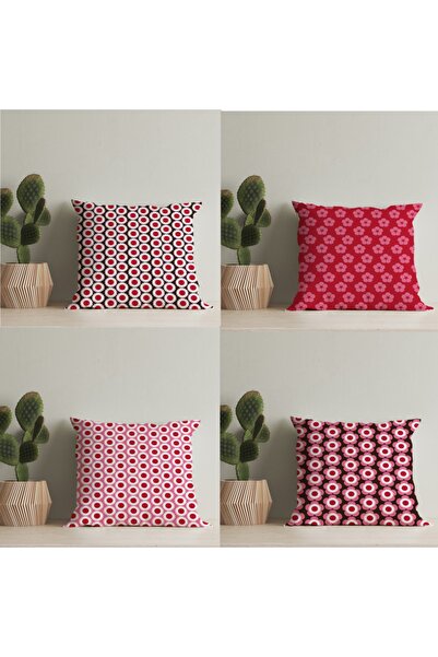 LadiesHome 4 bucăți de huse pentru perne digitale cu design special, cu două ...