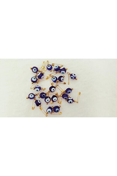 Hd Marketim Hdmarketim 20 قطعة 1.2 سم خرز زجاجي على شكل عين الشر مع إبرة ماشا...