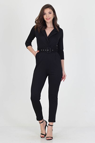 Neşeli Butik Γυναικεία ζωσμένη φόρμα Lycra τσέπης New Season Nb0007