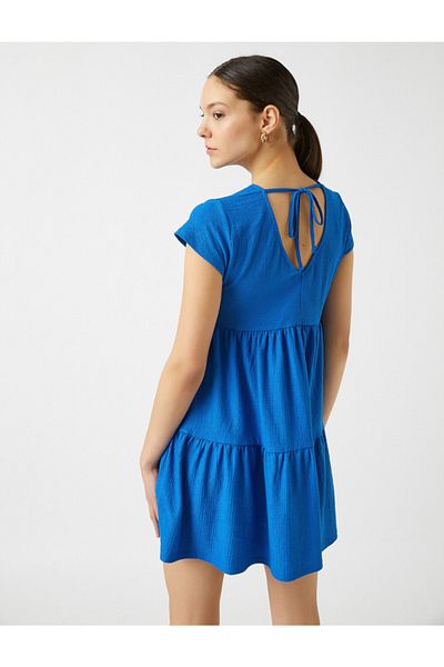 Koton Short Sleeve Ruffle Dress