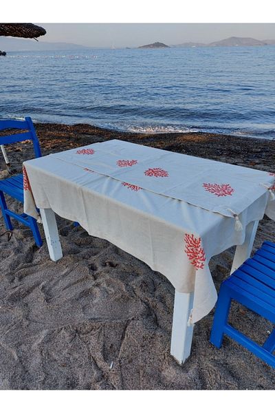 Mrmemo Runner Hand Printed Refrigerator Cover Table Cloth