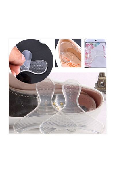 Bunyon Shoe Anti-Knock Heel Protector 2-Piece Silicone T-Shaped Non-Slip