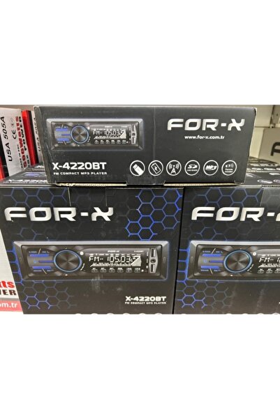For-X X-4220bt Usb Radio Sd Bluetooth Mp3 Oto Teyp Yeni Seri