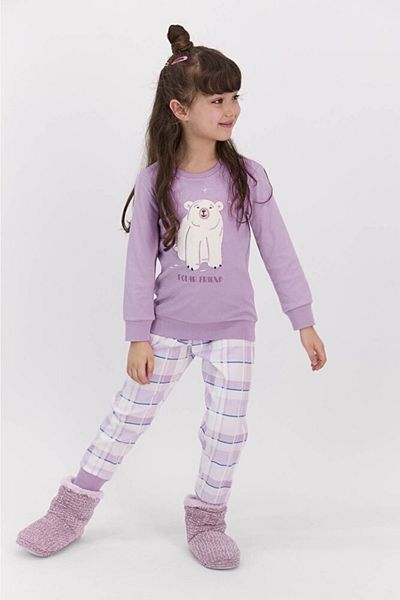 ROLY POLY Polar Friend Lilac Girl's Pajama Set