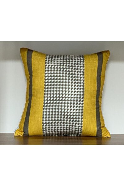 KIRLENTİM E607hardal-vizon Kazayaklı Kenarları Biyeli Çift Tarafı Dijital Bas...