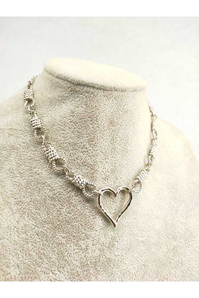 Fugusugu Rebel Rope Heart Gothic Chain Choker