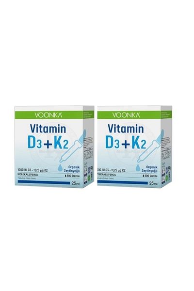 Voonka Damla 25 MlVitaminD3+k2 - 2 Pieces