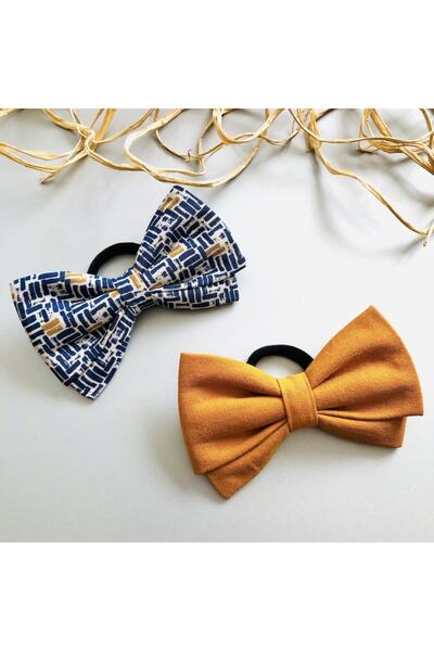 seyranat Пастельно-коричневий 2 штуки якісних гумок з бантиками набір шпильок...