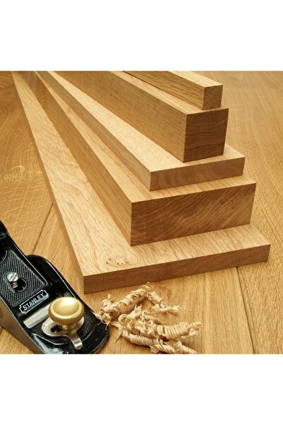 iAhşap (3X3 CM X 10 CM 1 ADET) Meşe Ahşap Çıta Taslak Tahta Blok Ve Kereste