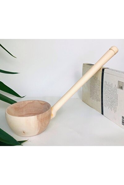 Genel Markalar Ahşap Çorba Kepçesi Büyük Akçaağaç Çorba Kepçesi Tahta Kepçe