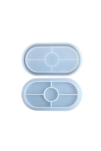 TT Tahtakale Toptancıları Epoksi Silikon Kalıp Oval Mini Tepsi Modeli 18 X 9....