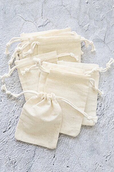 Göcen Ambalaj Çanta 10x10 250 Adet Hambez Büzgülü Kese Toptan Saklama Organizasyon Kesesi