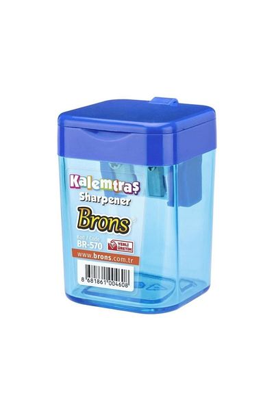 Brons Br-570 Square Pencil Sharpener with Chamber