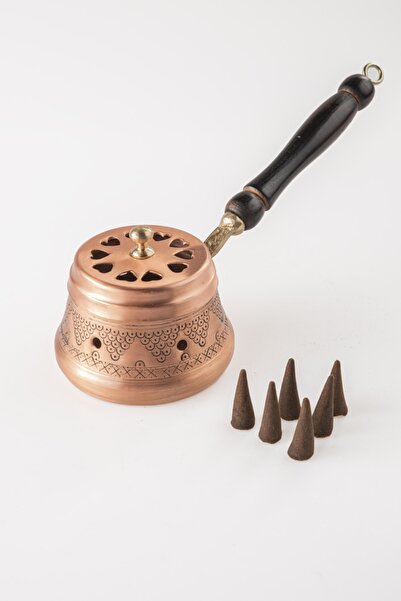 DMT COPPER HOME Gaziantep Bakır Tütsülük Oda Kokusu Tütsü Tutacağı Tütsü (tüt...