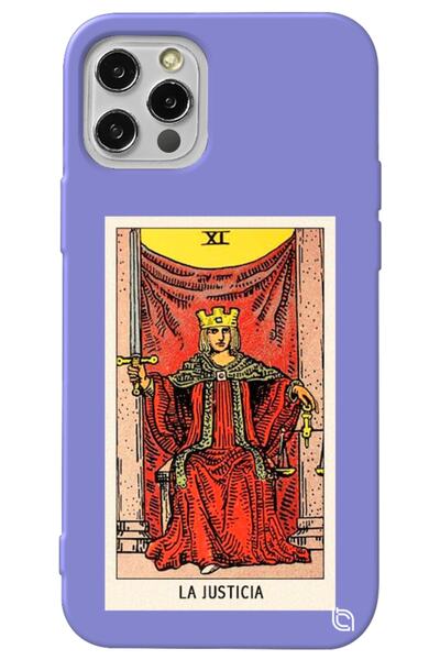 WANNA PROTECT iPhone 13 Pro Max Lilac Color Premium Velvet Inside Tarot Justi...