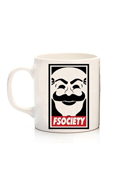 ART HEDİYE السيدروبوت - كوب Fsociety مطبوع على الجانبين