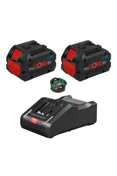 Bosch Procore Akü Başlangıç Seti 2x8 Amper Akü Ve Şarj Aleti