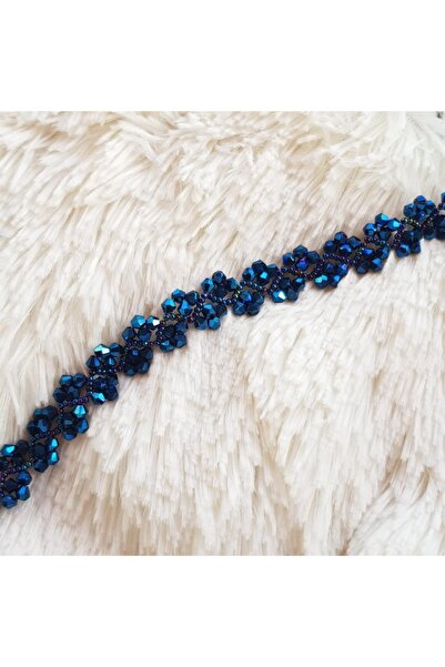 Handmade By HLY Handmade Antique Blue Crystal Choker Necklace