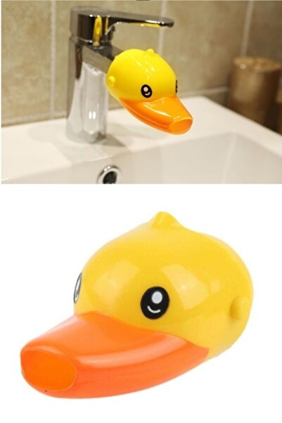 İndirimKap Çocuklar Için Sevimli Ördek Musluk Uzatma Başlığı Hayvan Karikatür...