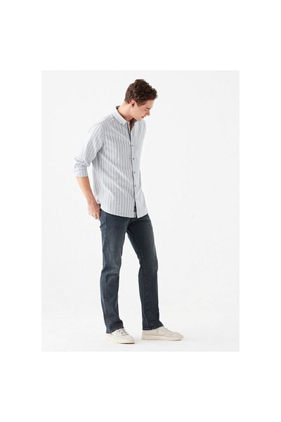 Mavi Ανδρικό παντελόνι Hunter Jet Black Shaded Indigo Jean 0020231891
