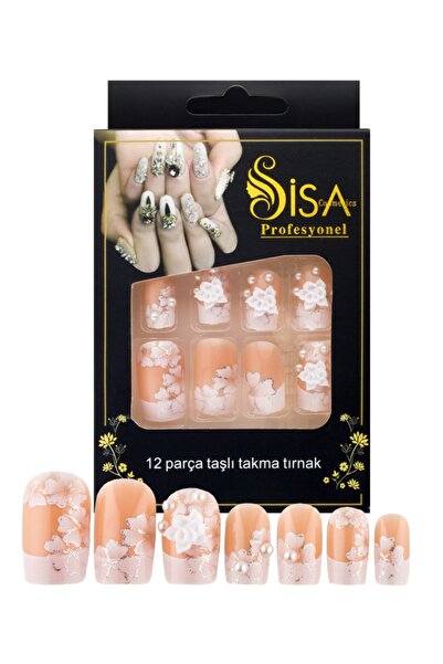 SİSA Cosmetics Taşlı Takma Tırnak C3