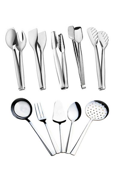 Nehir 10 Piece Tongs Serving Set