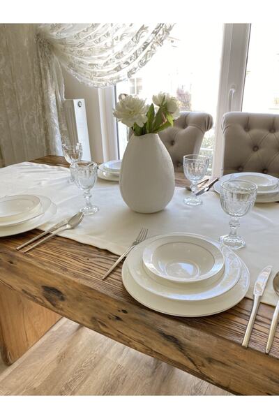 Decamor home Țesătură moale Dertsiz Ecru Long Runner
