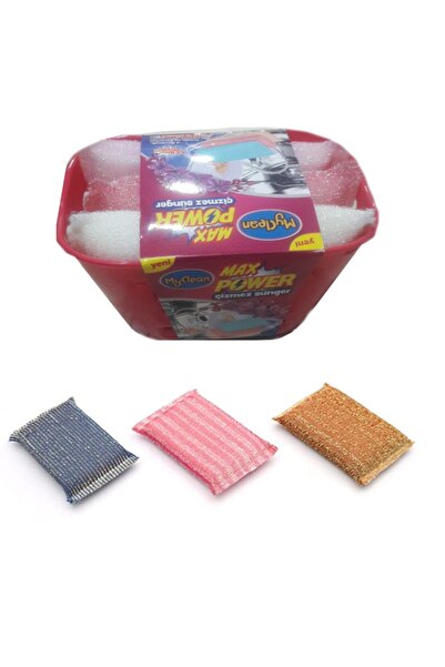 MyClean 3 τεμάχια Σφουγγάρια Μαγικού Καλαθιού με Σύρμα