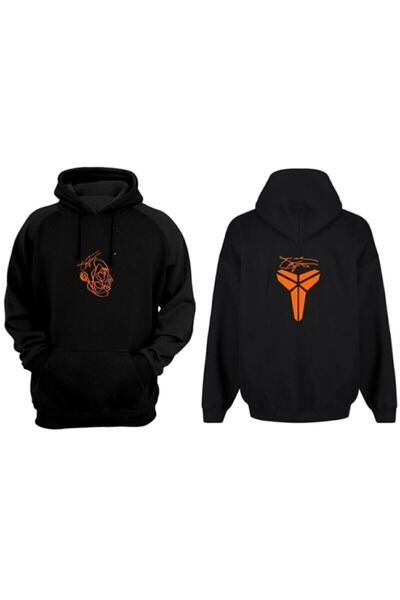 RUA WEAR Μαύρο φούτερ με στάμπα Kobe Bryant