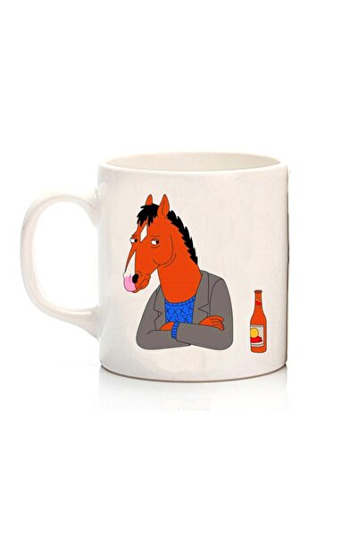 ART HEDİYE كوب بوجاك هورسمان وزجاجة مطبوع على الجانبين