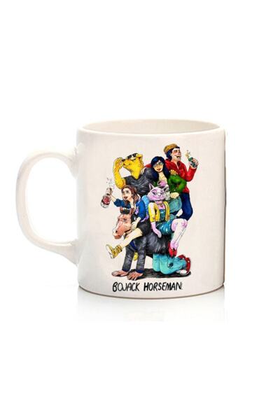 ART HEDİYE كوب Bojack Horseman Friends مطبوع على الجانبين