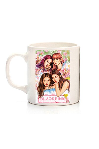 ART HEDİYE Black Pink Colorful Two Sided Printed Mug
