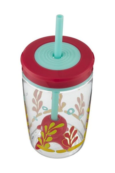 Contigo 420 Ml 14 Oz - 1000-0773 Children's Water Bottle, Floating Straw Squid