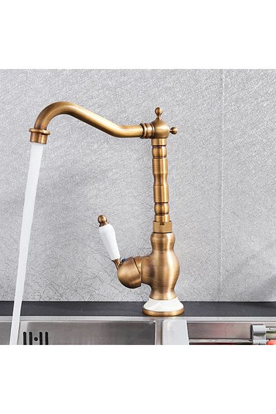 Fause Rustic Sink Faucet Vintage Antique Antique Kte100-a