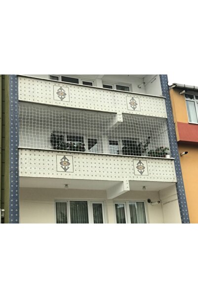 ÖZBEK 150cm X 5.00mt Balkon Güvenlik Filesi - Güvenlik Ağı 10x10cm