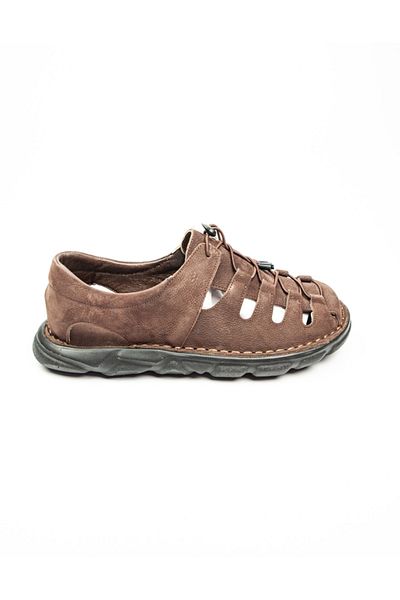 Voyager 5758 Ανδρικά casual παπούτσια καφέ Nubuck Δερμάτινα