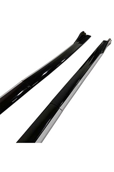 Omg Oto Renault Clio 2 1998-2005 Gri Şeritli Yan Marşpiyel 2 Adet Piona Black