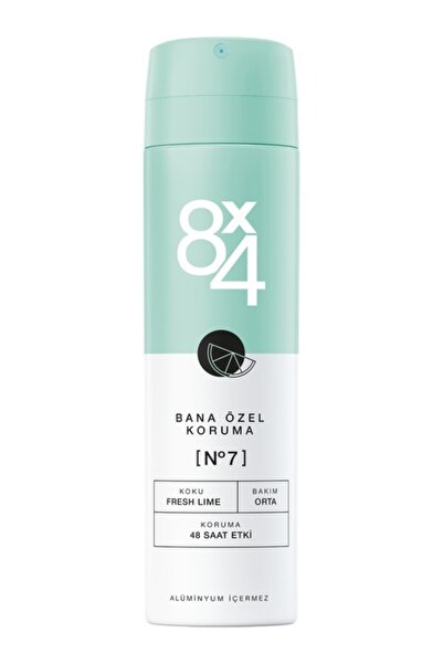 NIVEA 8x4 No.7 Fresh Lıme Kadın Sprey Deodorant 150ml