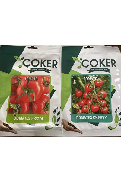 Çoker Tohumculuk Çoker 2 Li Tohum Paketi ( Çanakkale Tipi Domates, Cheryy Dom...