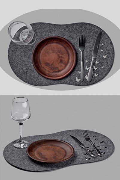 UTKU TASARIM Amarikan Servis Yemek Bardak Takımı Dekoratif Servis Sunum Altlı...